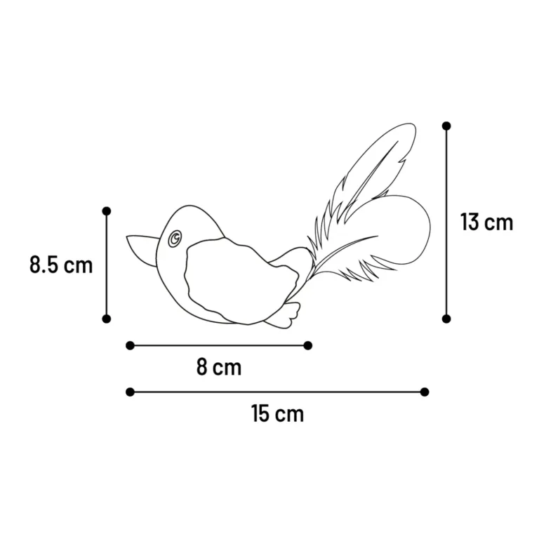 Flamingo Jeany Bird Іграшка для котів Пташка з котячою м’ятою