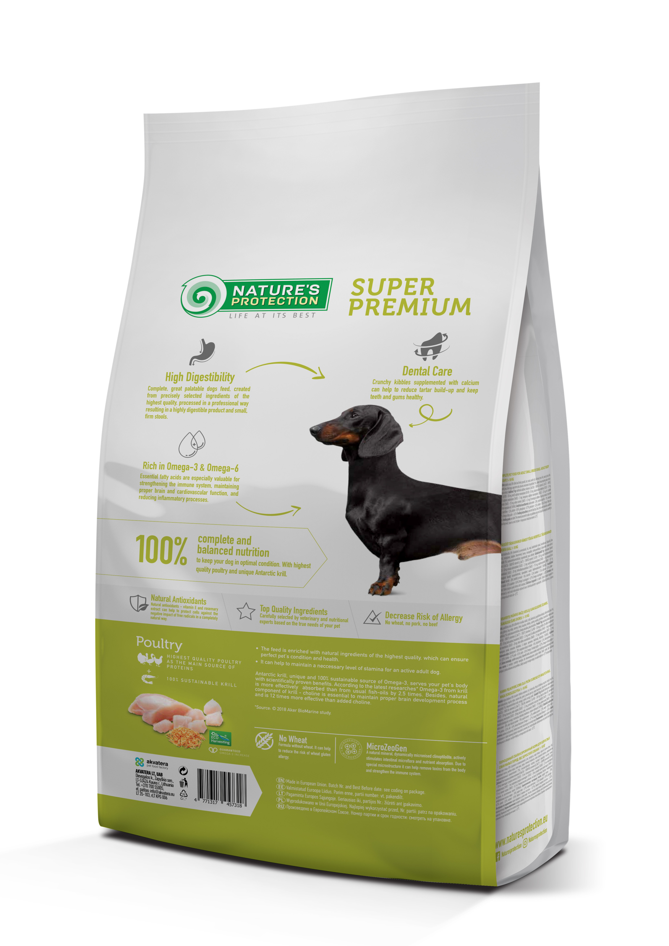 Сухий корм Nature's Protection Mini Adult Small breeds для собак малих порід з птицею 2 кг