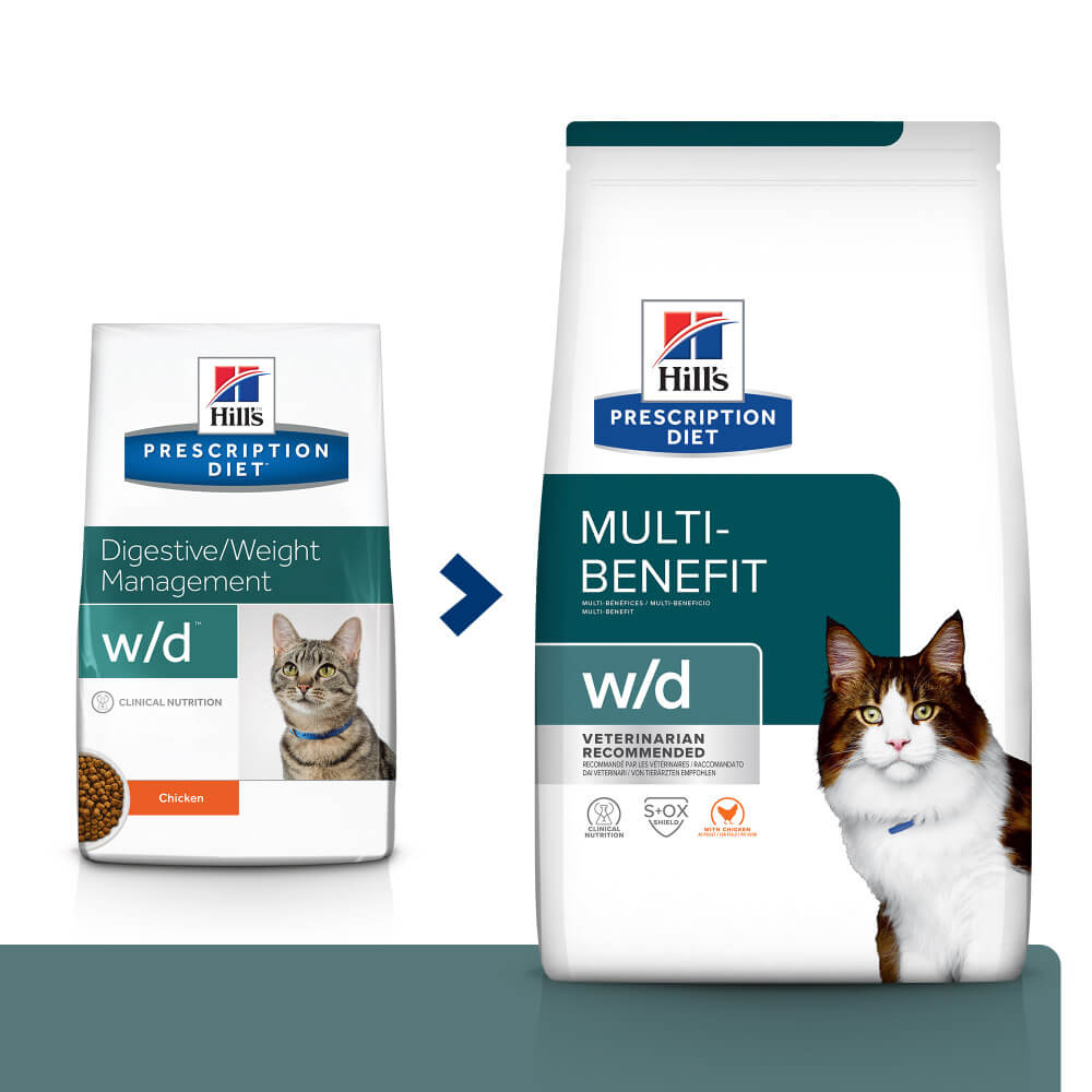 Сухий корм Hill's PD Feline W/D для котів при цукровому діабеті та ожирінні 1.5 кг