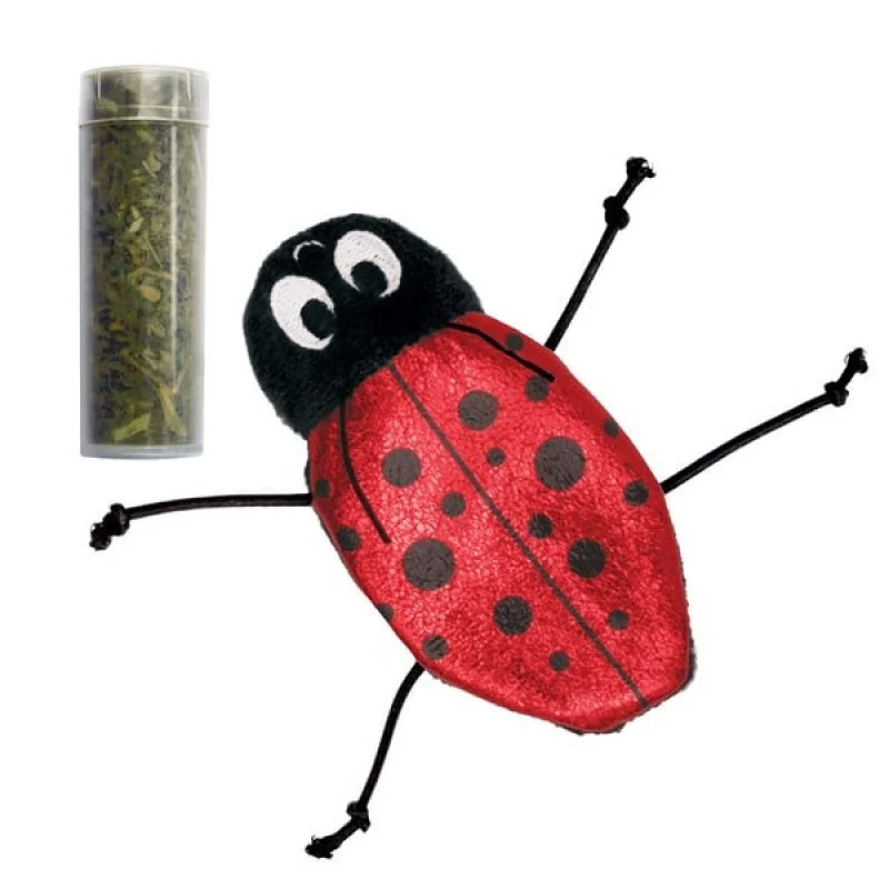 KONG Refillables Ladybug Іграшка для котів Жук-сонечко із котячою м'ятою