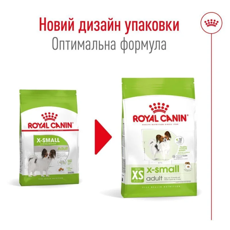 Сухий корм Royal Canin X-Small Adult для собак мініатюрних порід 1,5кг