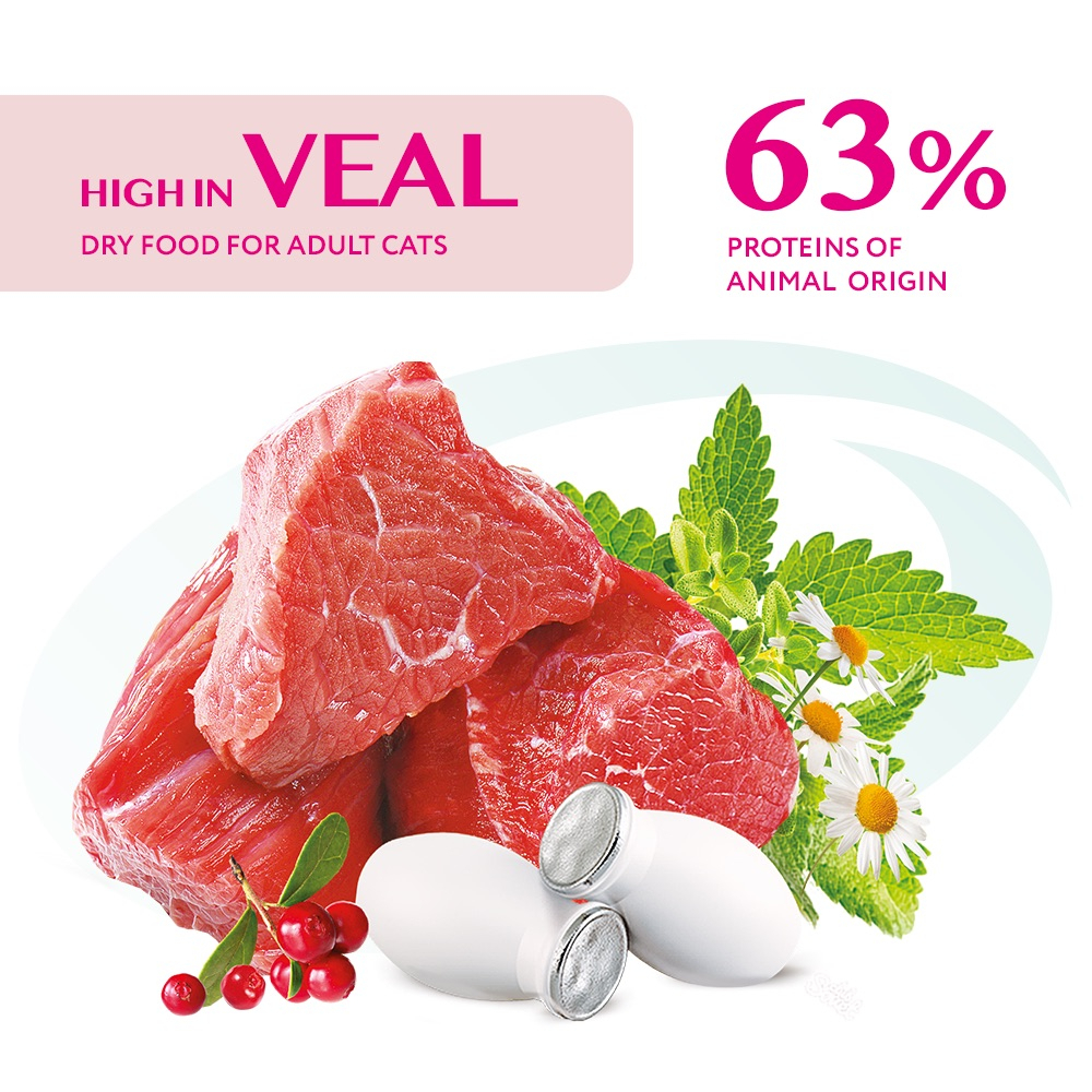 Сухий корм OptiMeal High In Veal для котів з телятиною 700г
