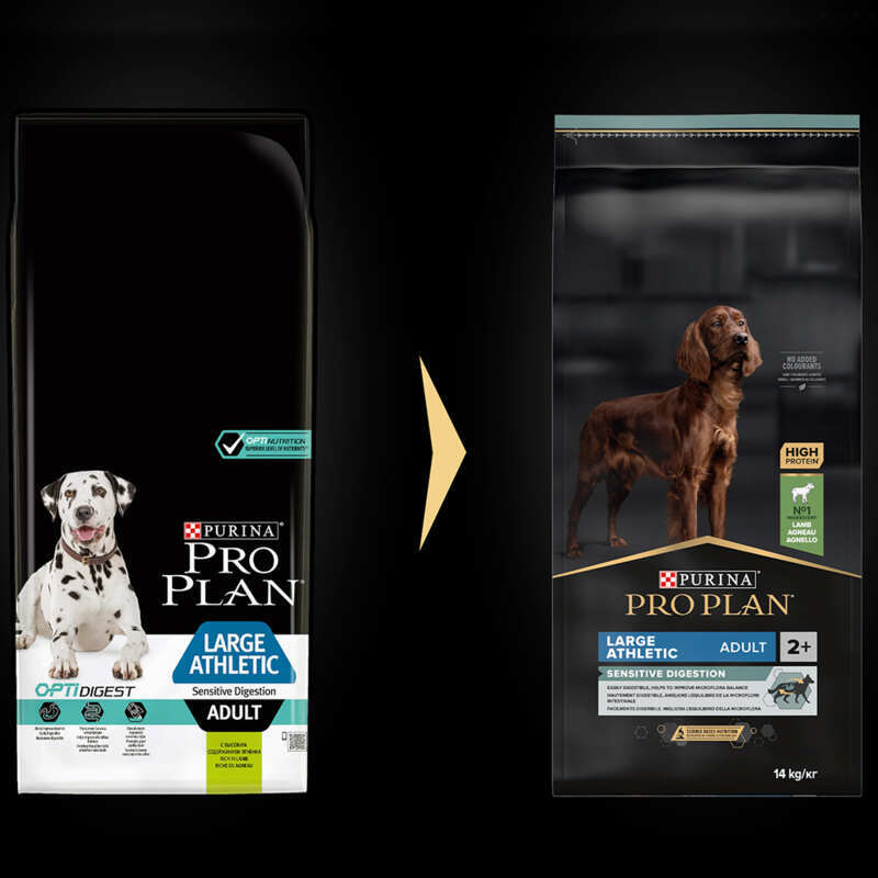Сухий корм Purina Pro Plan Dog Adult Large Athletic Sensitive Digestion Lamb для собак великих порід атлетичної статури з чутливим травленням,з ягням 14 кг