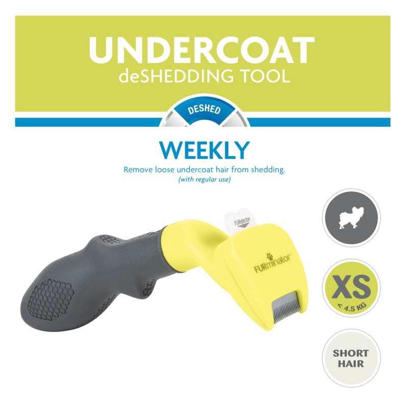 Furminator Undercoat Short Hair Dog Фурмінатор для короткошерстих собак карликових порід, XS