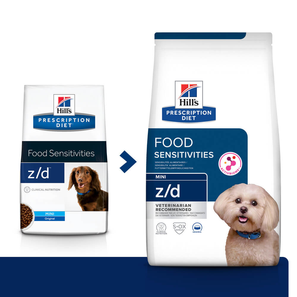 Сухий корм Hill's PD Canine Z/D Mini ActivBiome для дорослих собак малих та мініатюрних порід при харчовій алергії 1 кг