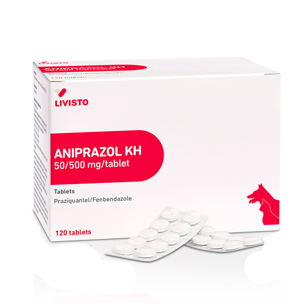 Протипаразитарні таблетки Livisto Aniprazol Аніпразол для собак та котів на вагу 10кг, 1 табл