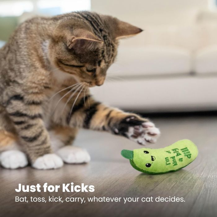 Catstages Crunchy Pickle Kicker Іграшка для котів Хрусткий кікер з котячою м'ятою