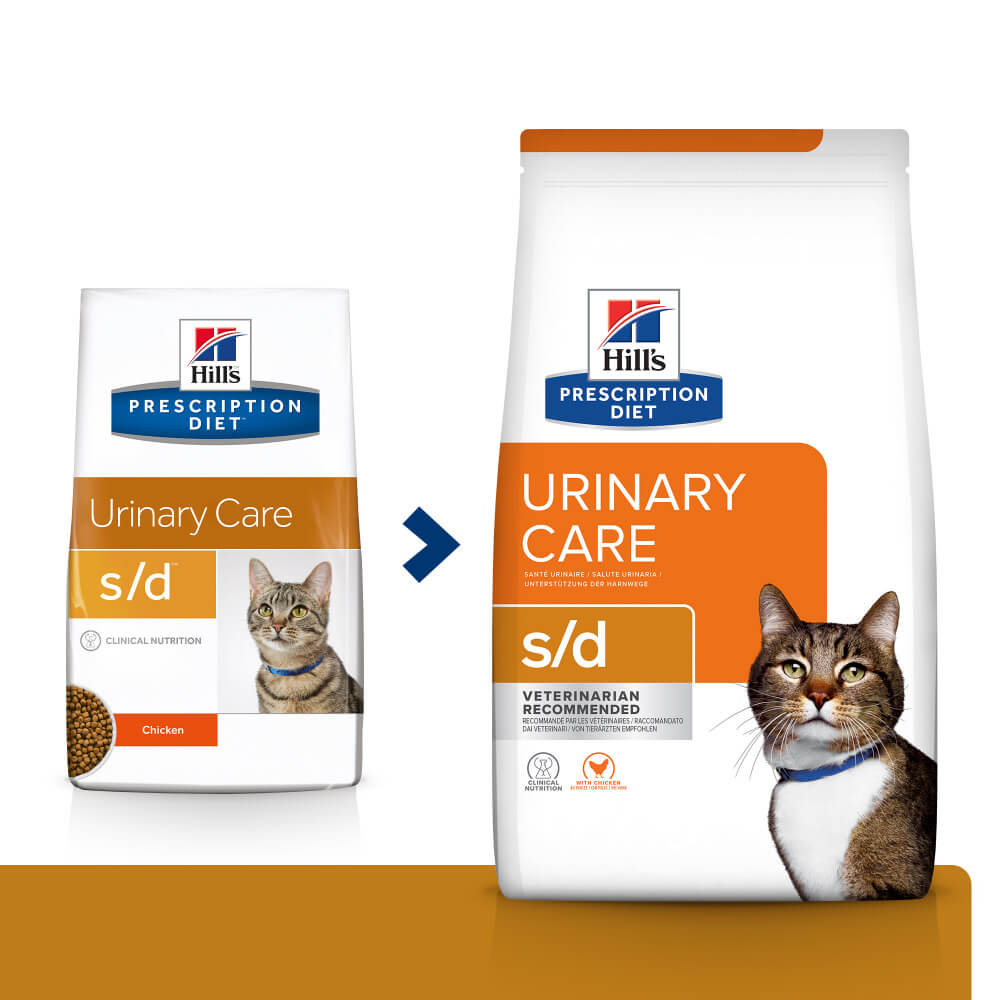Сухий корм Hill's PD s/d Urinary Care для котів для розчинення струвітних уролітів 1,5кг