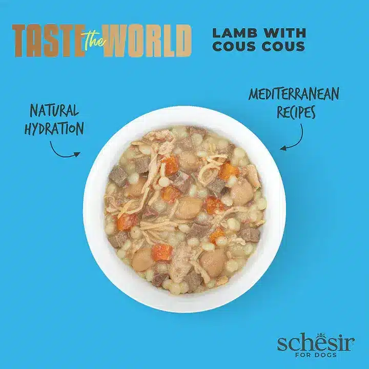 Вологий корм Schesir Taste the World Lamb with Cous Cous для собак з ягням та кускусом,150 г