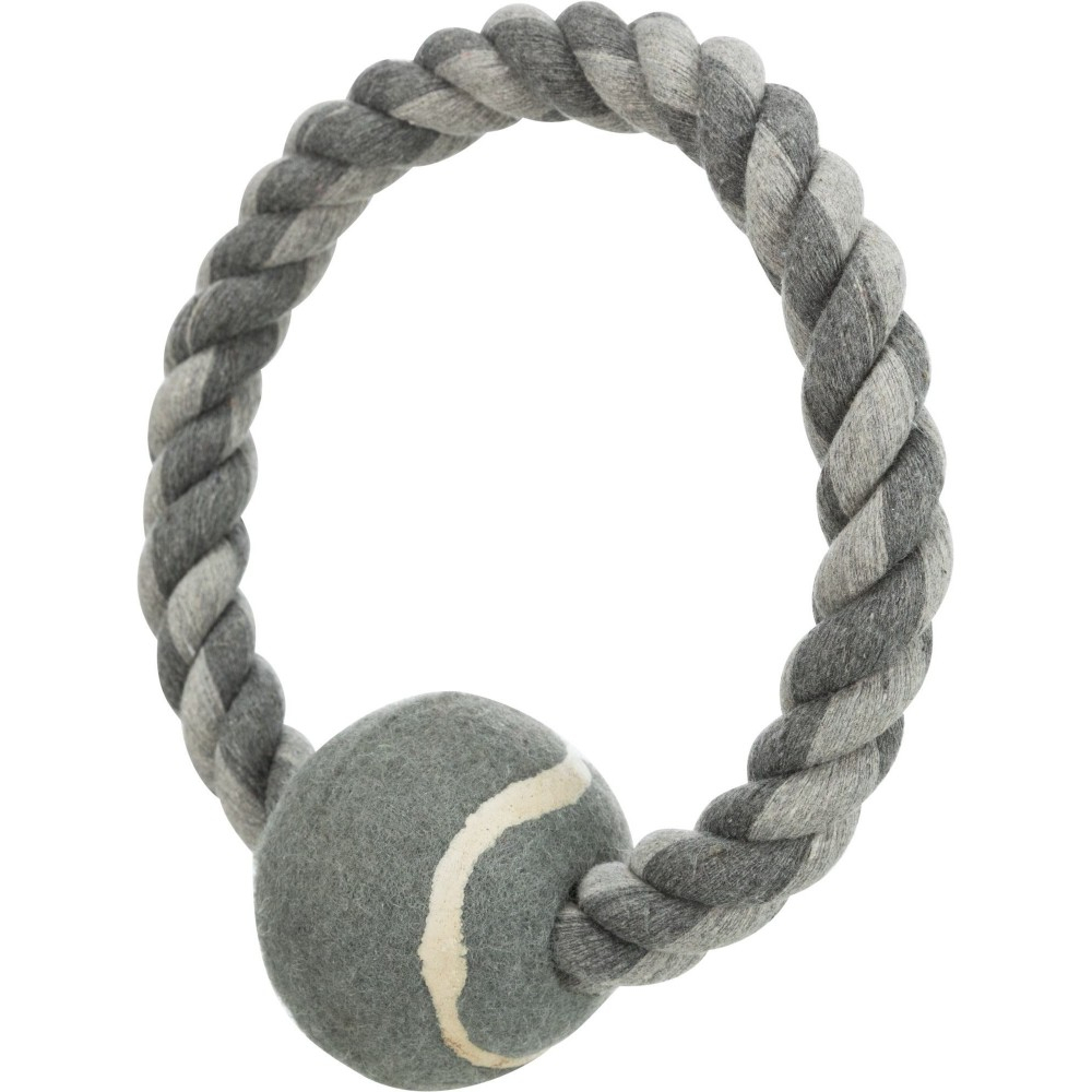 Trixie Rope with ball іграшка для собак Канат з тенісним м'ячем