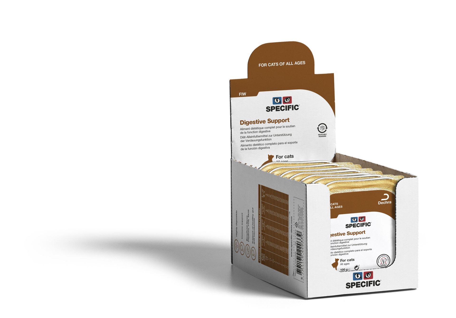 Вологий корм SPECIFIC FIW Digestive Support для котів які мають проблеми із травленням 100 г