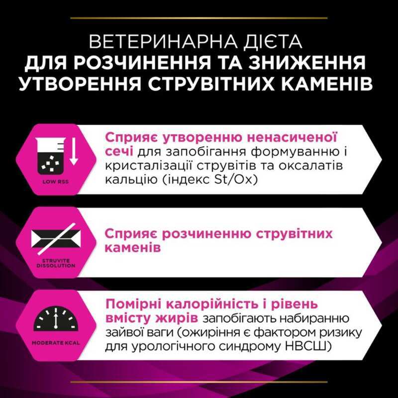 Вологий корм Purina Pro Plan Veterinary Diets UR St/Ox Urinary Feline Cans для котів при сечокам'яній хворобі 195г