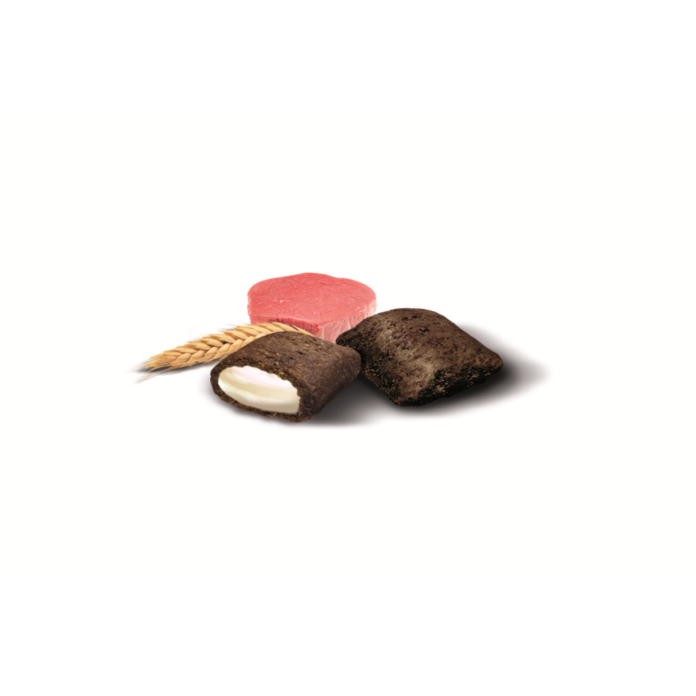 Ласощі для котів GimCat Nutri Pockets Beef & Malt Подушечки з яловичиною та солодом,60г
