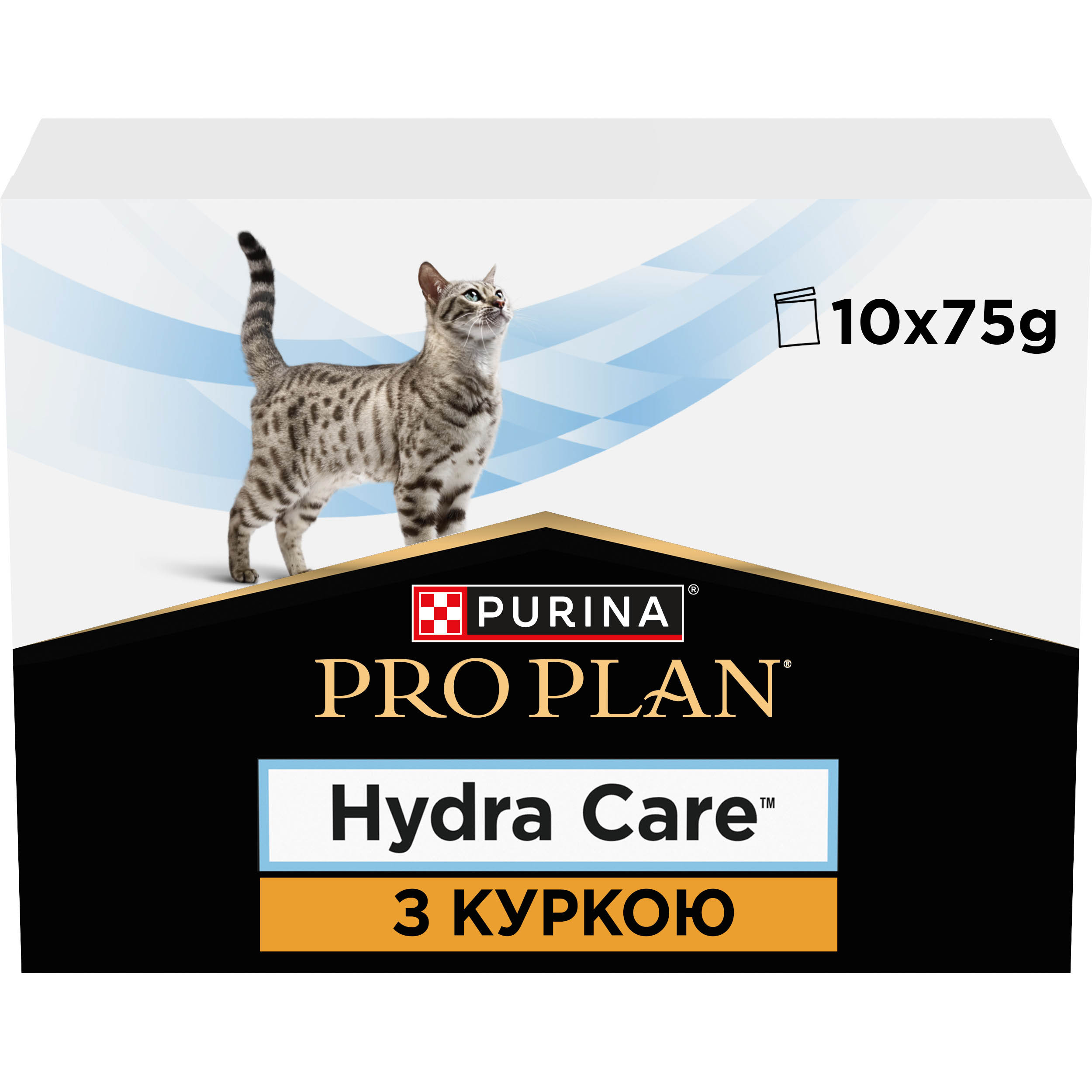 Вологий корм Purina Pro Plan HC Hydra Care для котів, що сприяє збільшенню споживання води, з куркою 85 г